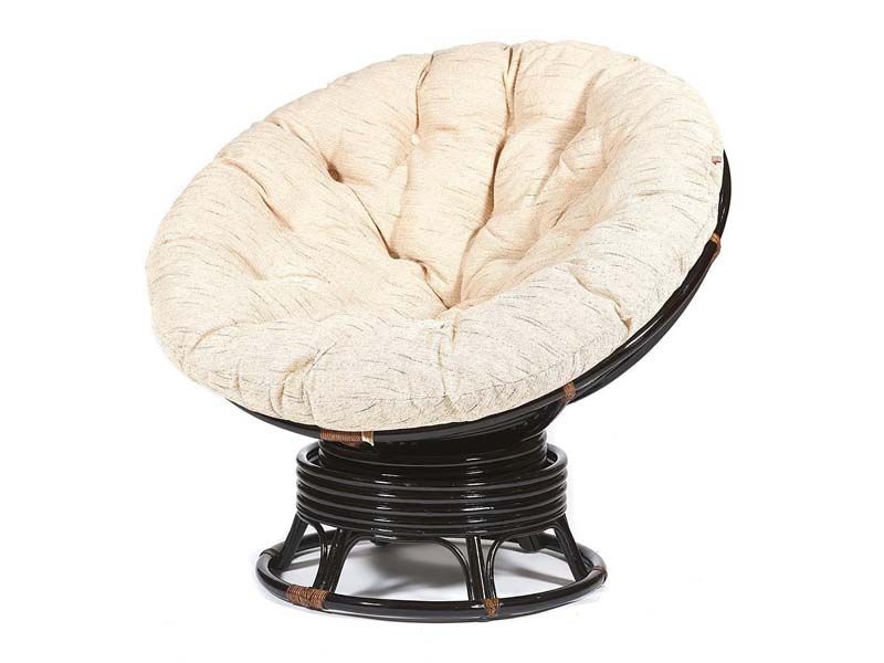 Кресло-качалка Папасан с подушкой цвет античный коричневый