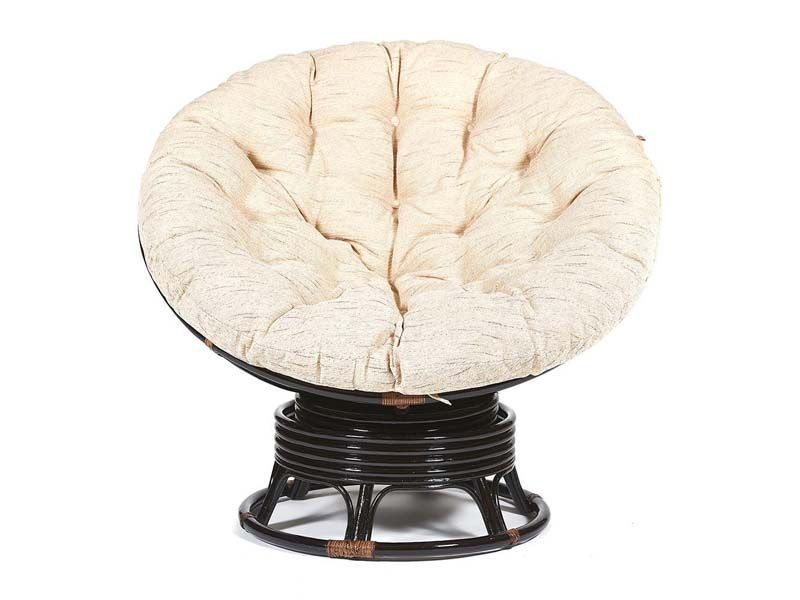 Кресло-качалка Папасан с подушкой цвет античный коричневый
