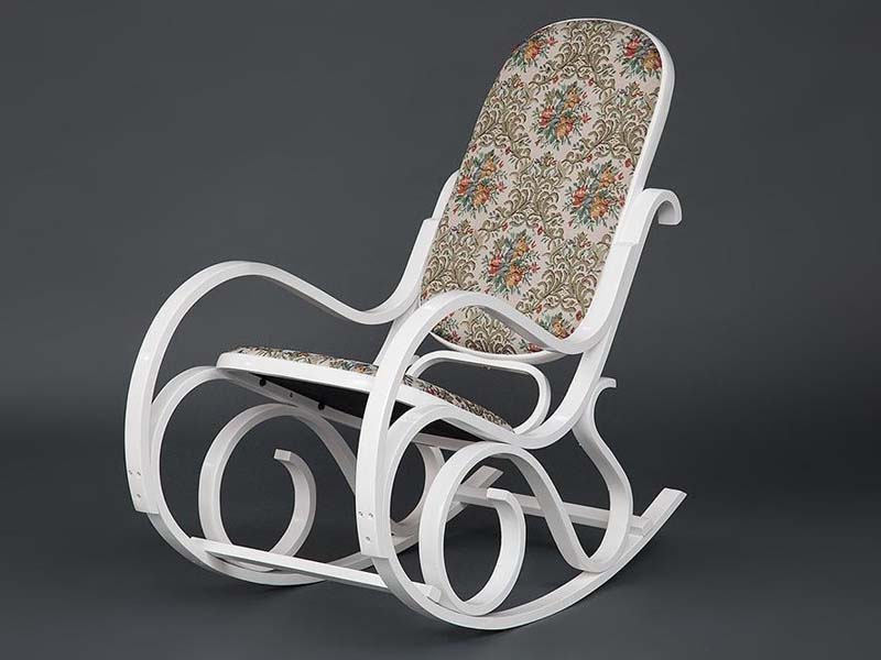 кресло-качалка RC-8001White (Гобелен) цвет белый