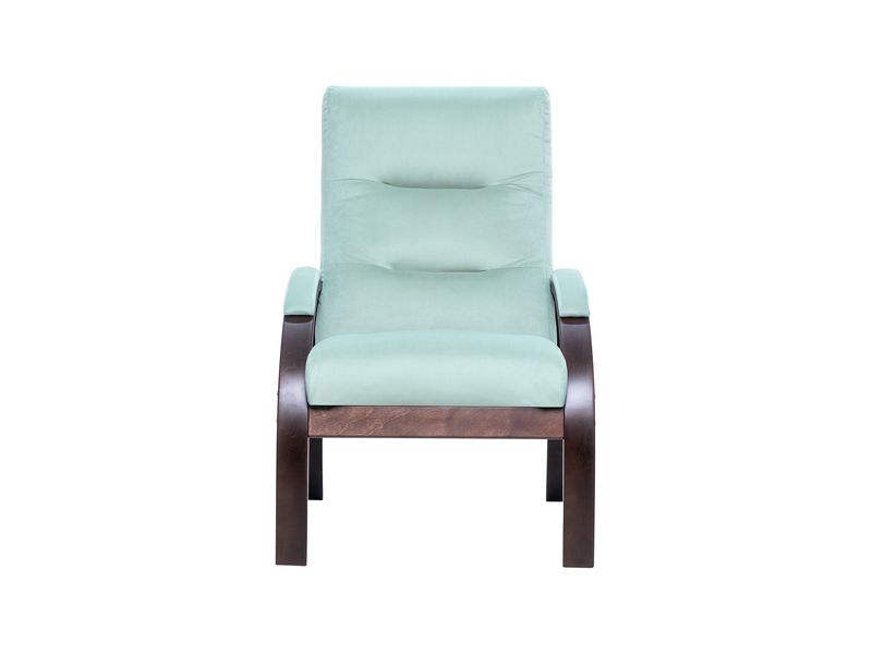 Кресло-качалка Leset Милано орех текстура велюр V14 цвет бирюзовый