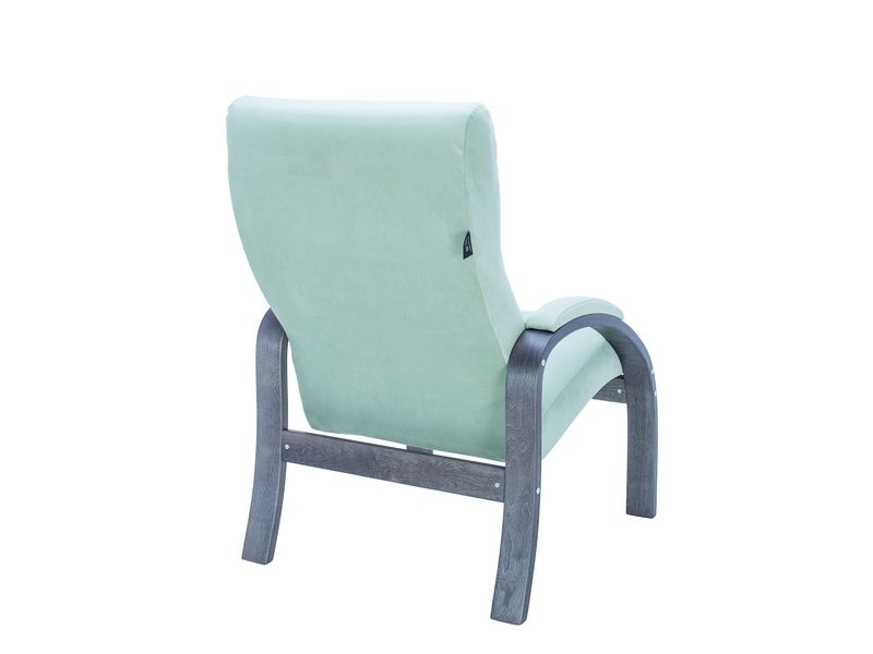 Кресло Leset Лион цвет венге текстура/велюр V14 бирюзовый