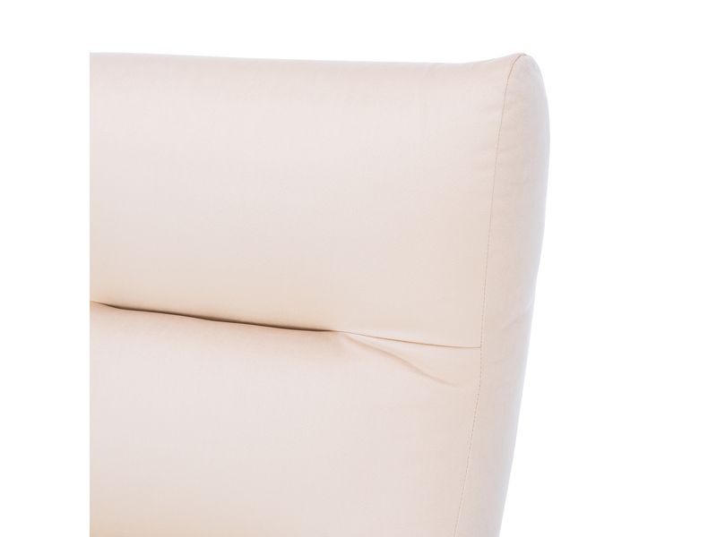 Кресло Leset Лион цвет венге текстура/велюр V18 бежевый