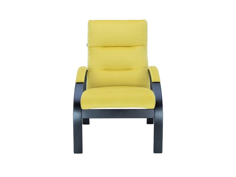 Кресло Leset Лион цвет венге/велюр V28 желтый