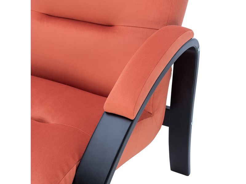 Кресло Leset Лион цвет венге/велюр V39 оранжевый