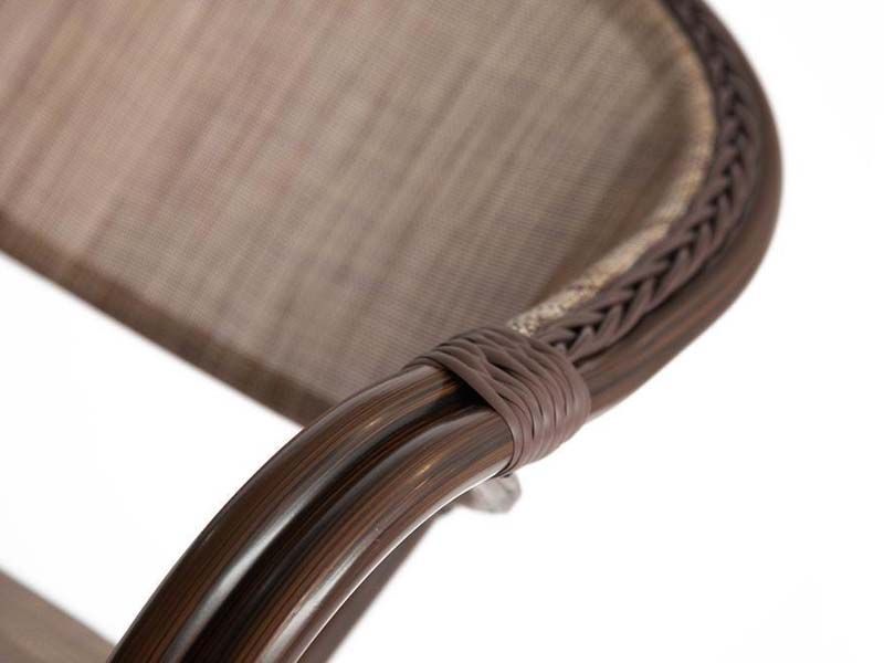 кресло из полиротанга Milano mod. AD642003S-TXT цвет коричневый/бежевый