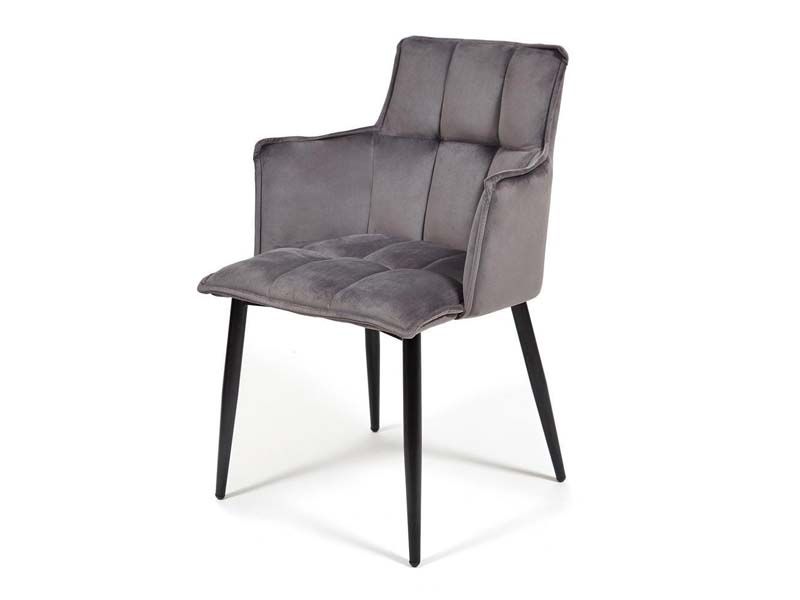 кресло Saskia (mod. 8283) цвет серый (G-062-40)/черный