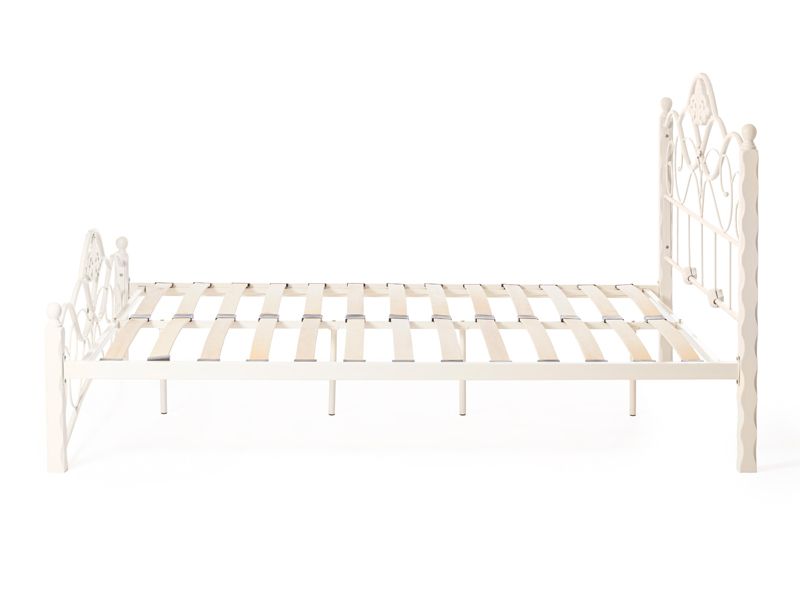 Кровать Canzona основание из деревянных ламелей (160 см x 200 см) цвет белый (butter white)