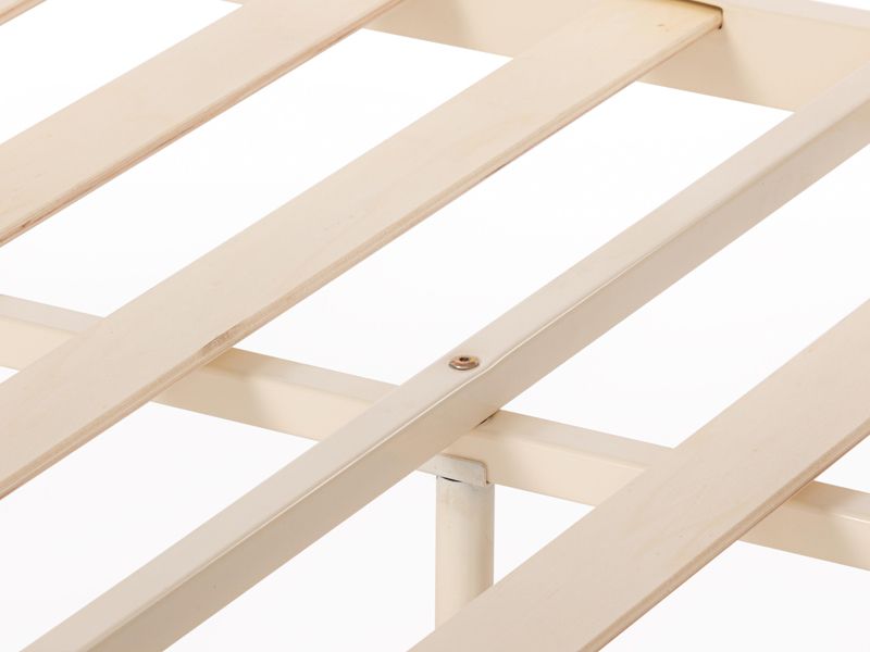 Кровать Canzona основание из деревянных ламелей (90 см x 200 см) цвет белый (butter white)