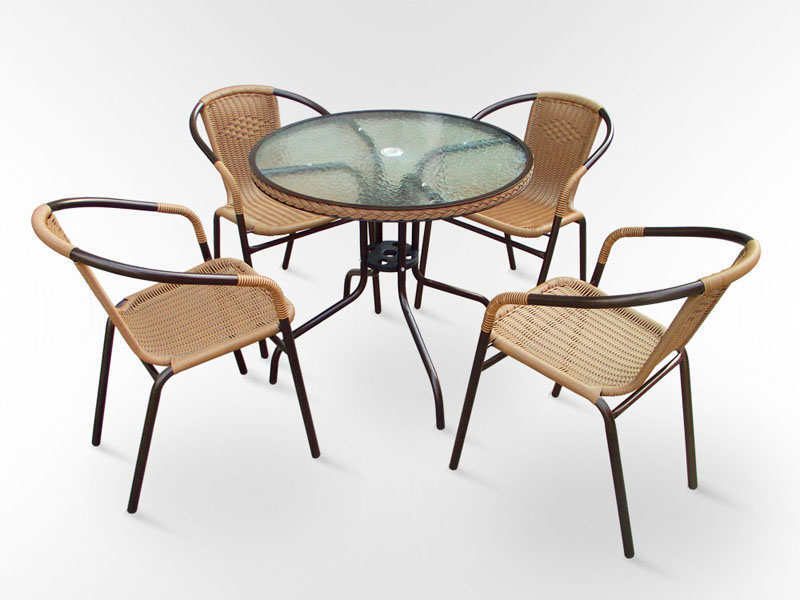 Комплект мебели из искусственного ротанга Николь-2 цвет капучино