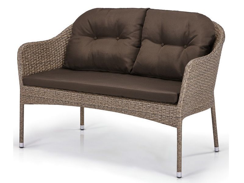 подушки для двухместного дивана из искусственного ротанга S54