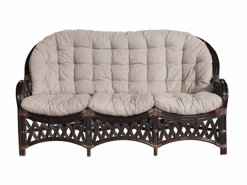 подушки для трехместного дивана из ротанга Рузвельт, Черчилль, Копакабана