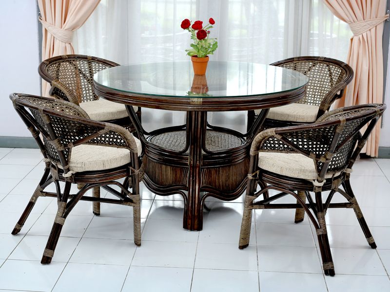 обеденный комплект мебели Saturn / Pelangi - цвет браун