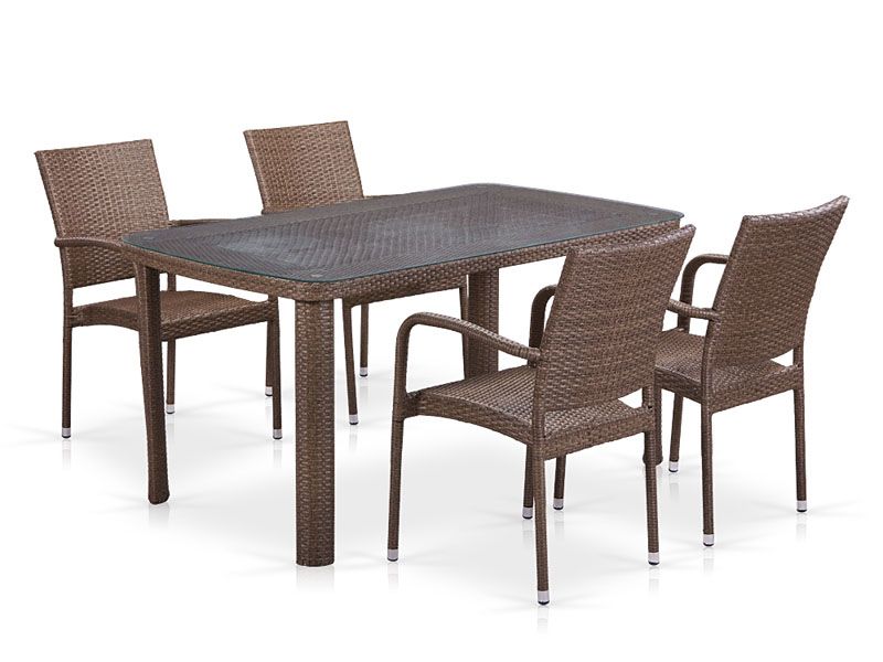 комплект мебели T51А/Y376-W773-150х85 4pcs - коричневый