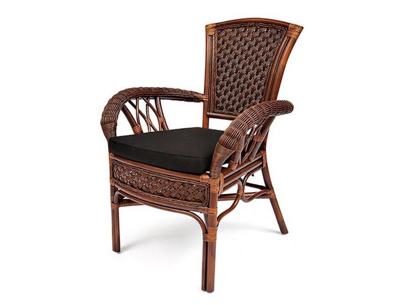 кресло из ротанга Андреа - цвет античный орех