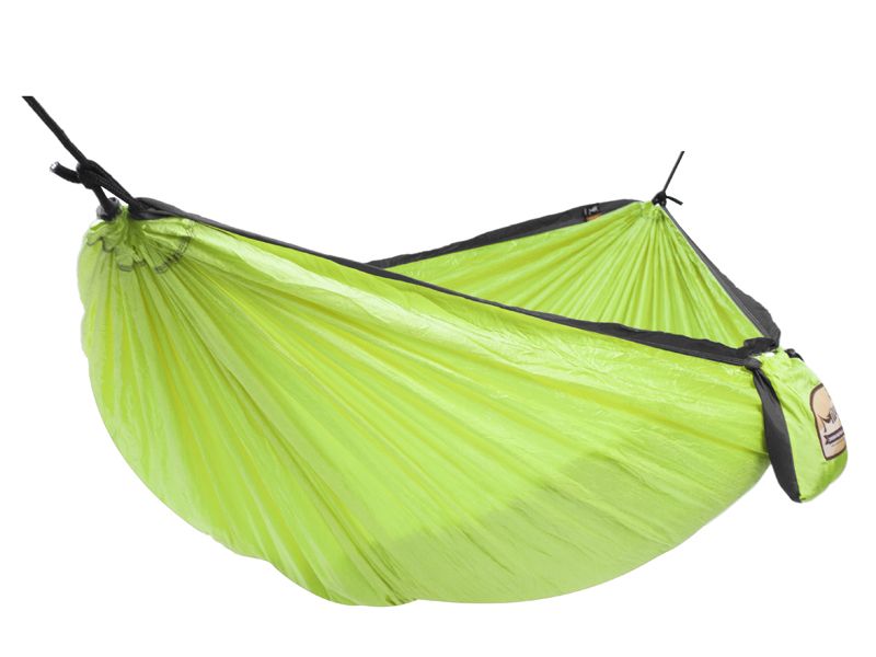 подвесной одноместный туристический гамак Voyager - цвет зеленый