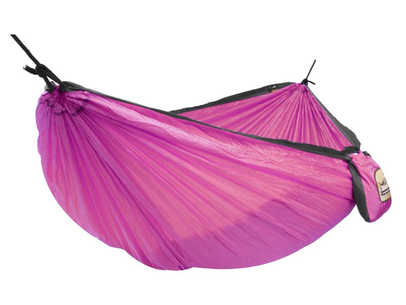 подвесной одноместный туристический гамак Voyager - цвет фиалетовый