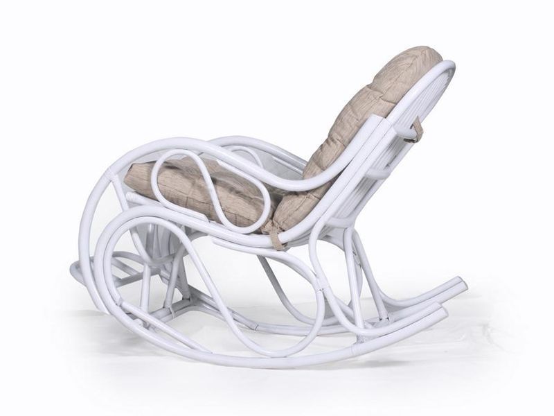 кресло-качалка из ротанга 05/04В Прованс - цвет белый