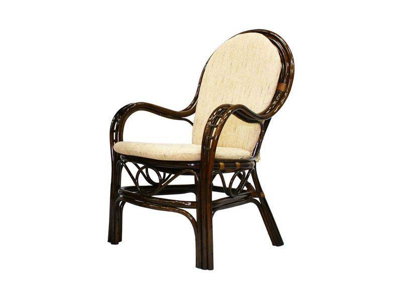 плетеное кресло из натурального ротанга Marisa - цвет браун