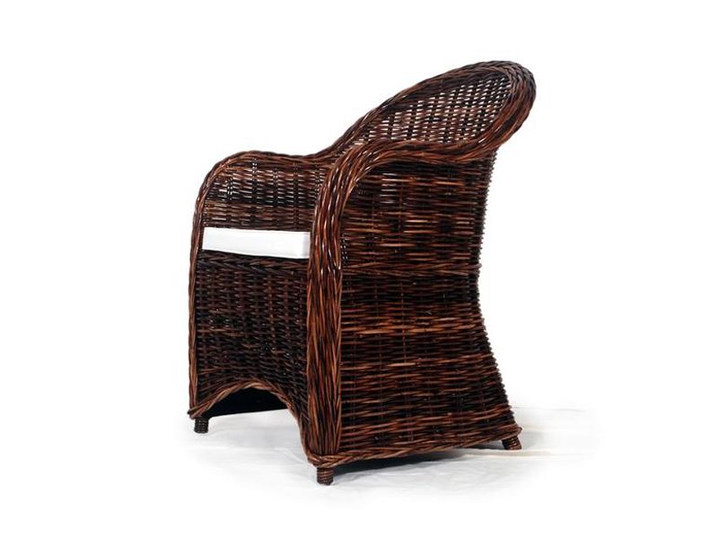 плетеное кресло из натурального ротанга San Diego - темно-коричневый