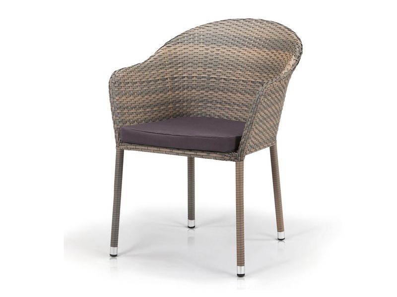 плетеное кресло Y375G-W1289 - цвет палевый