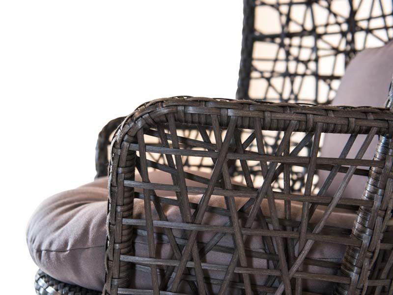 фрагмент подвесного кресла Венеция - коричневый