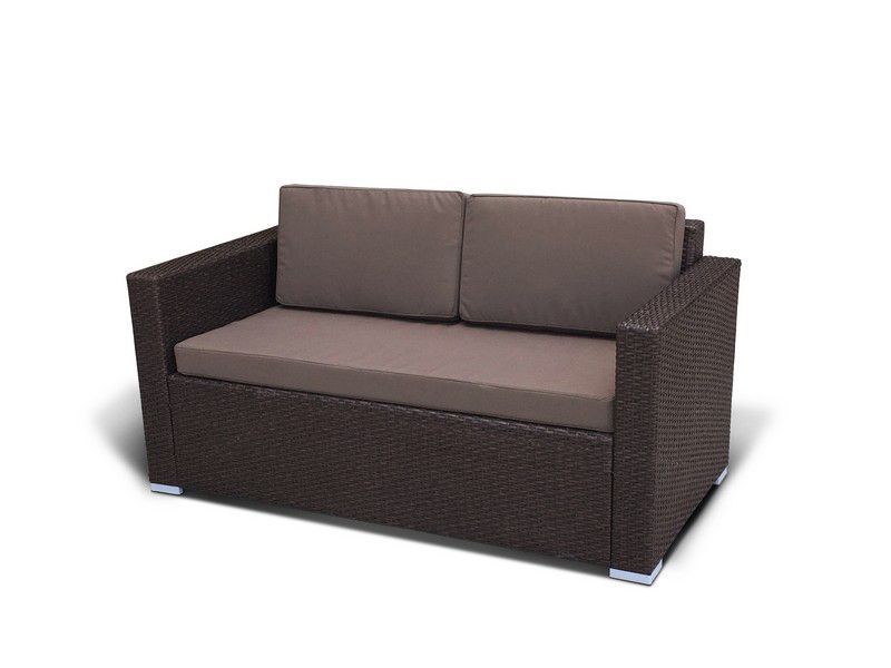 плетеный диван из искусственного ротанга S52A-W53 цвет Brown