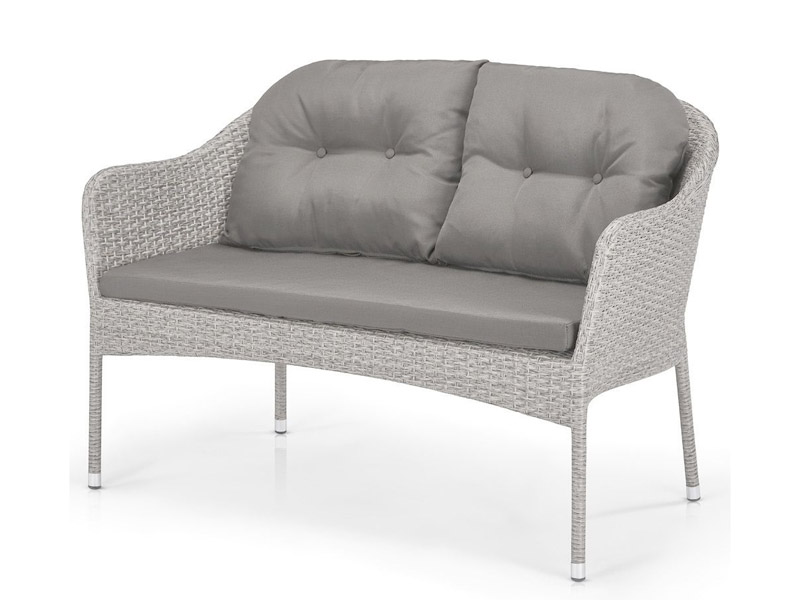 плетеный диван из искусственного ротанга S54C-W85 цвет Latte