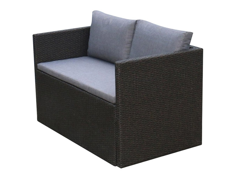 плетеный диван из искусственного ротанга S330A-W63 цвет Brown