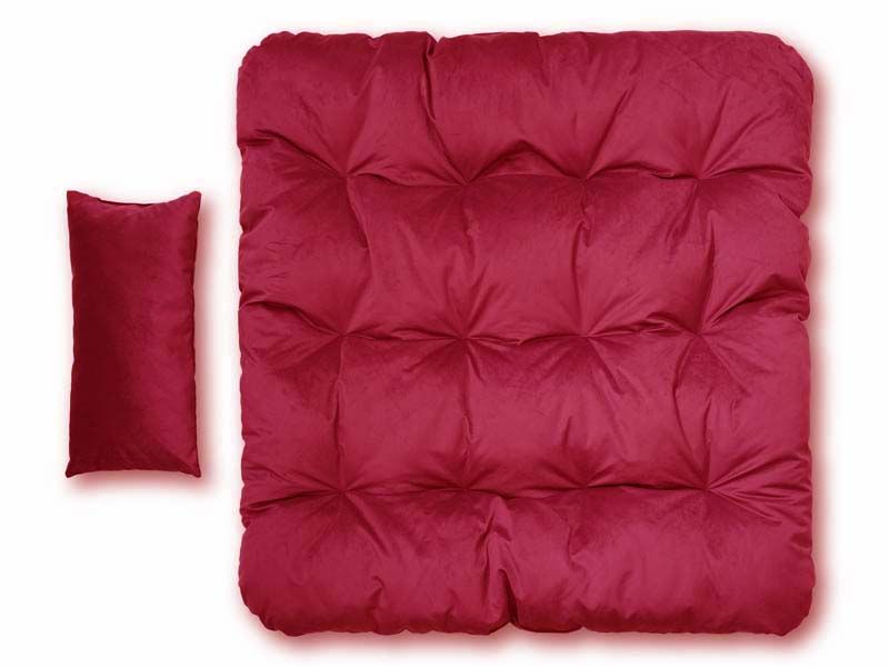 подушка квадратная для подвесного кресла (полиэстер) цвет бордовый