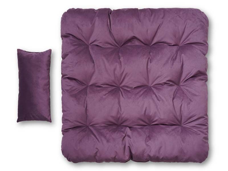 подушка квадратная для подвесного кресла (полиэстер) цвет пурпурный