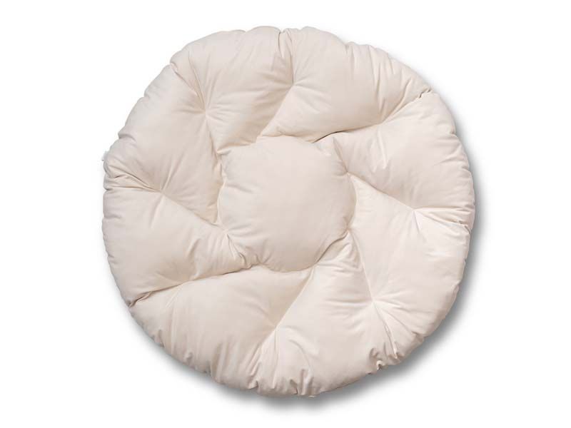 подушка круглая для подвесного кресла (полиэстер) цвет белый
