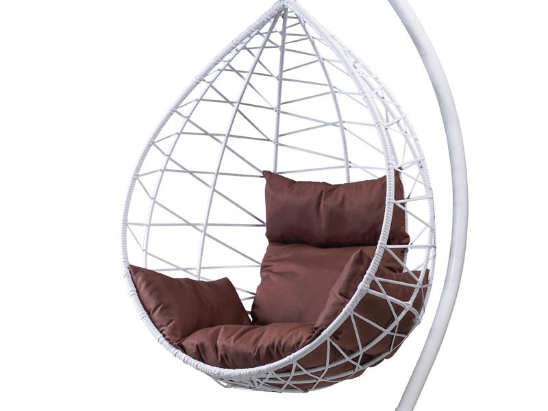 подушка для подвесного кресла со спинкой и подлокотниками цвет шоколад