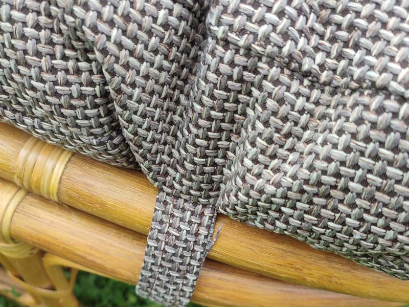 Подушка Мамасан ткань мебельная рогожка Scandinavia brown wood