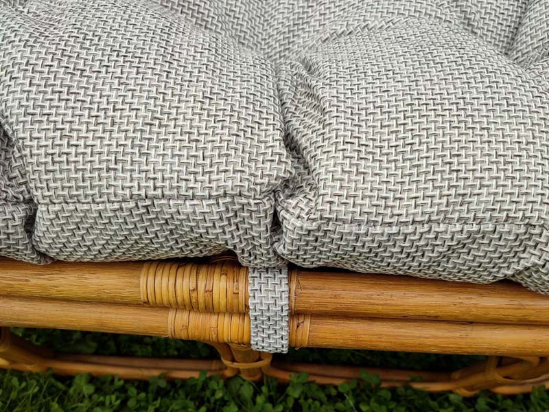 Подушка Мамасан ткань мебельная рогожка Scandinavia nordic gray
