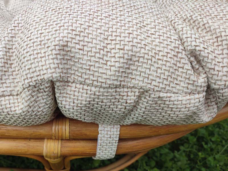 Подушка Мамасан ткань мебельная рогожка Scandinavia swedish beige