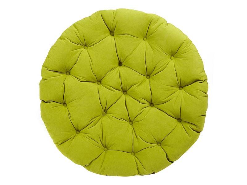 подушка для кресла Папасан ткань флок олива 23