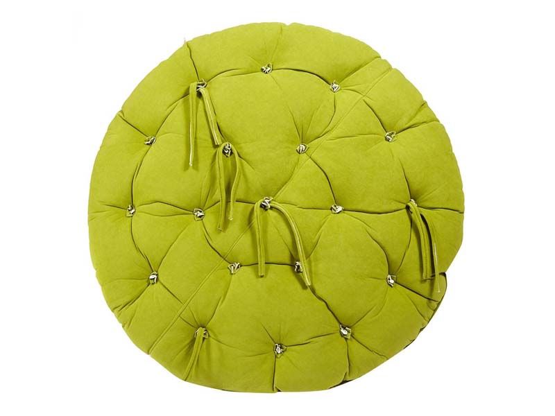 подушка для кресла Папасан ткань флок олива 23