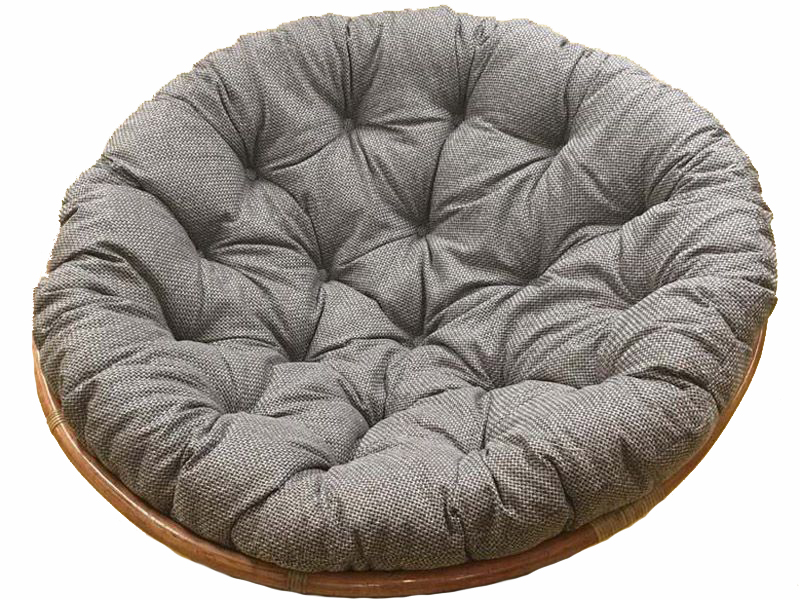 подушка для кресла Папасан ткань рогожка Scandinavia коричневая