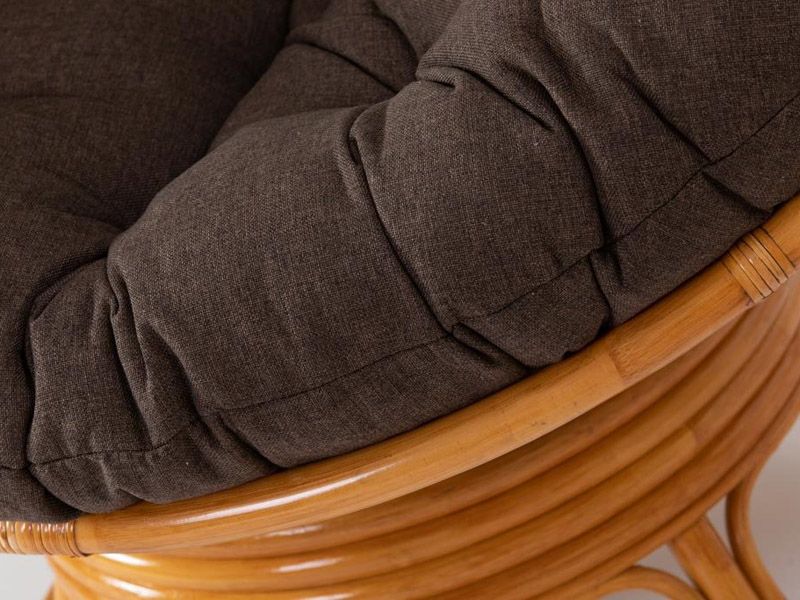 подушка для кресла Папасан триплированная ткань 37-7-147 цвет коричневый