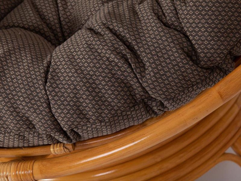 подушка для кресла Папасан триплированная ткань ЗТ 12 бежевый ромб