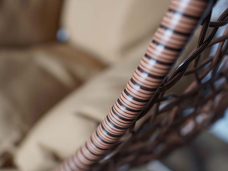 подвесное кресло KVIMOL KM 0001 - цвет коричневый/бежевый