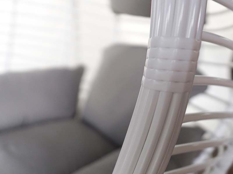 подвесное кресло KVIMOL KM 0021 - цвет белый/серый