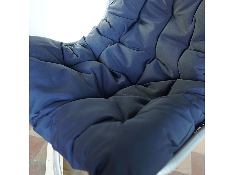 подвесное кресло KVIMOL KM 1011 - цвет светло-серый/синий