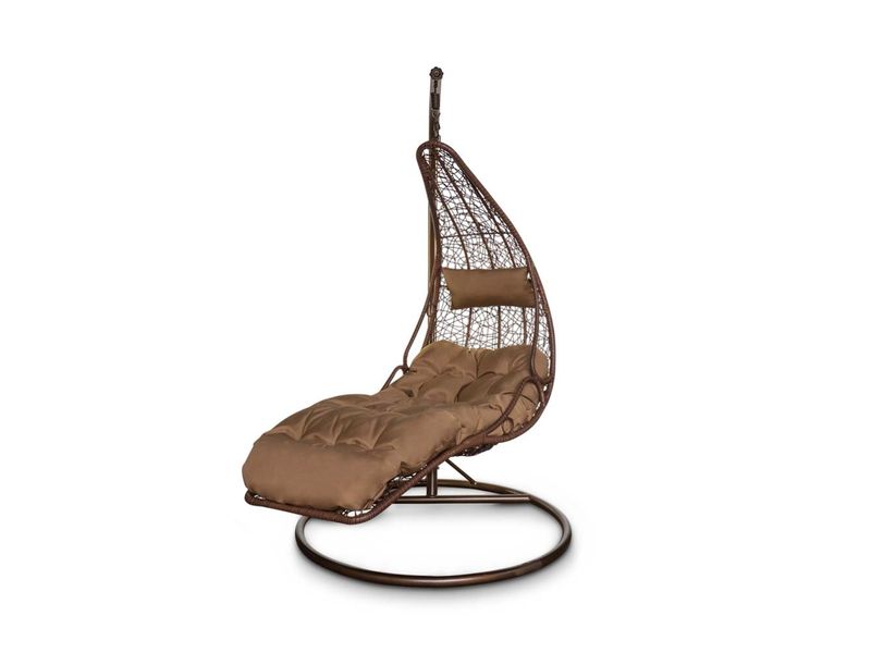 подвесное кресло KVIMOL KM 1025 - цвет коричневый/коричневый