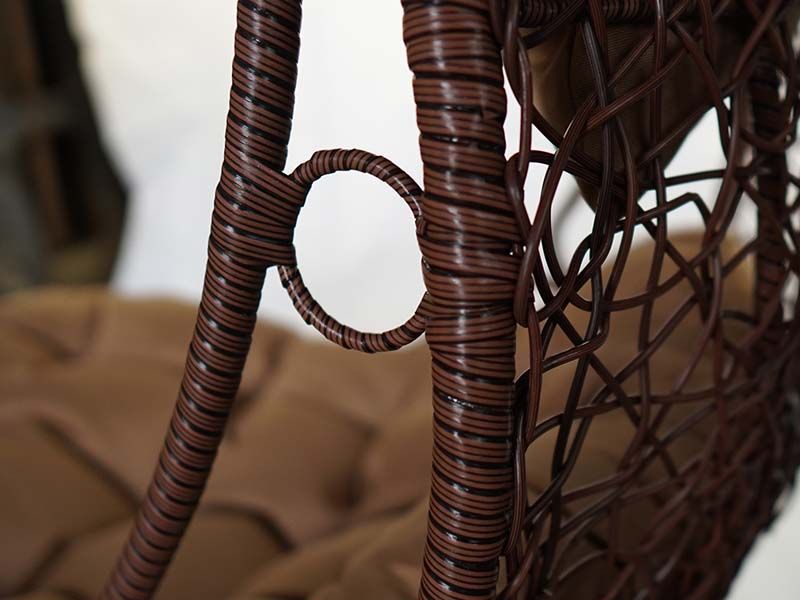 подвесное кресло KVIMOL KM 1025 - цвет коричневый/коричневый