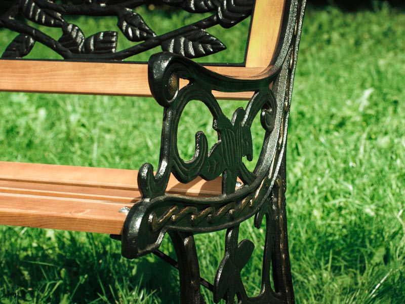 садовая скамейка Арабеска из чугунного литья