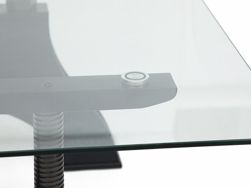 стол обеденный со стеклянной столешницей Chevalet mod. 4272-GTV цвет чёрный