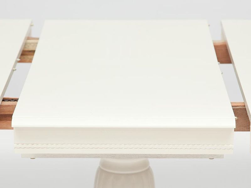 стол обеденный раскладной Леонардо цвет белый