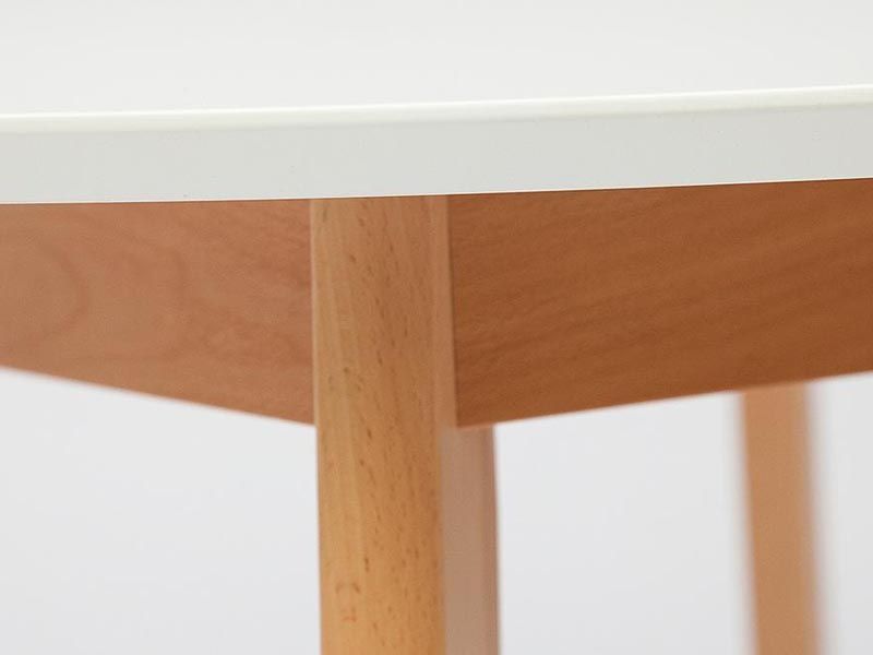 стол обеденный раскладной Боско (Bosco Buk) цвет белый+натуральный