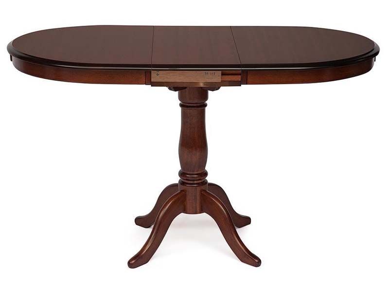 стол обеденный раздвижной Солерно цвет коричневый в рыжину